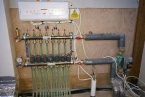 Underfloor heating distribution